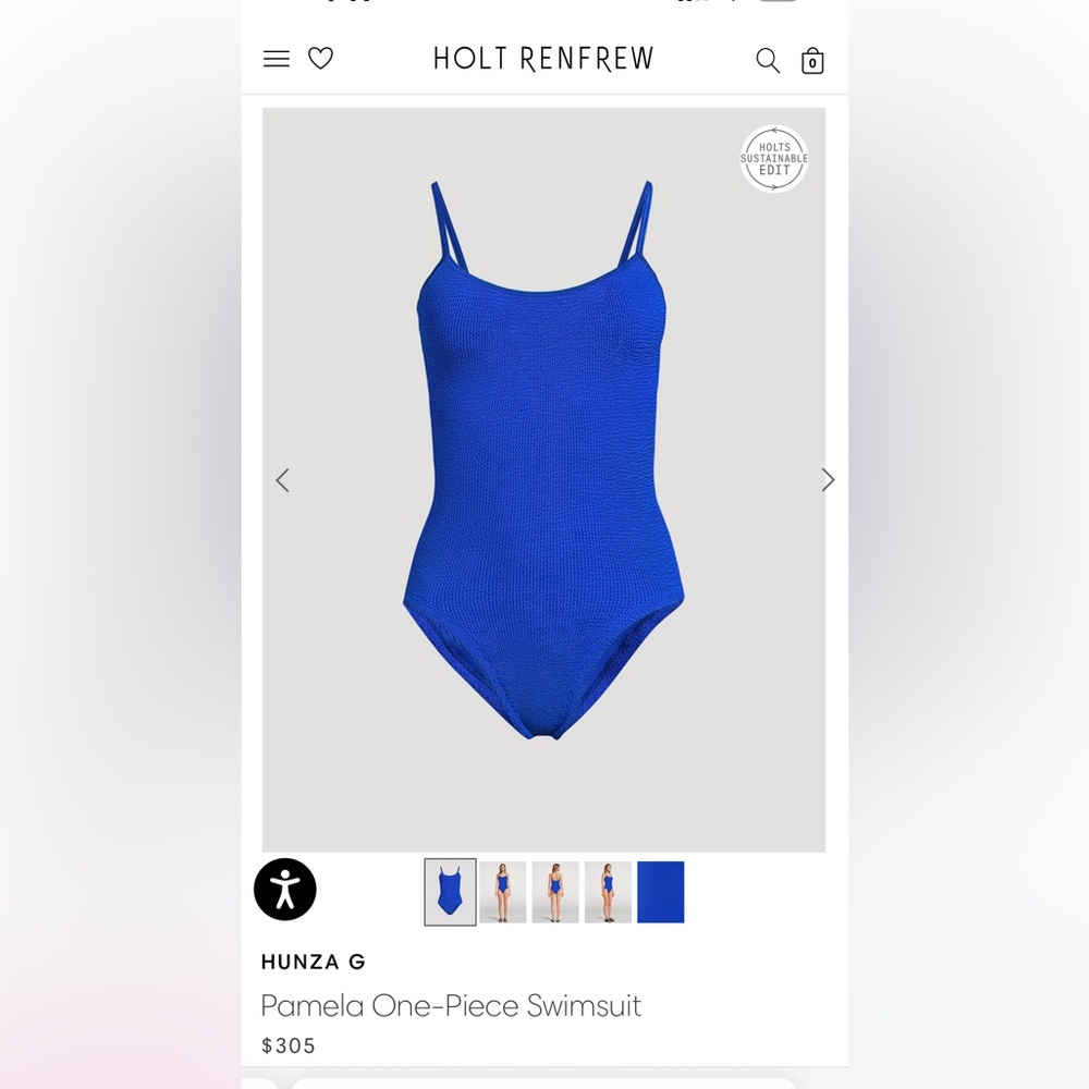 BNWT Hunza G Pamela one piece